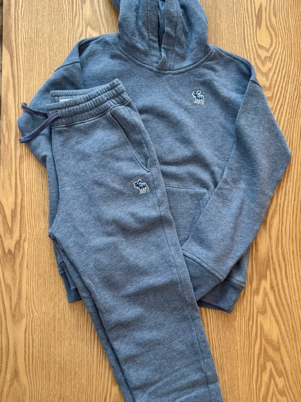 Abercrombie & Fitch Boys Blue Hooded Sweatshirt - Cozy Pullover